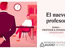 Relatos para tocarme: El profesor me coge en el aula [audio erótico venezolano]