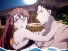 After a Hot Grill Party with Friends, the Pool Became Our Playground of Desire (Hentai Sex)