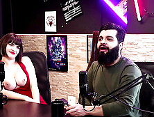 She shows off her alluring breasts while talking about the changes and the attractive for going braless at the gym - Girl Snow a