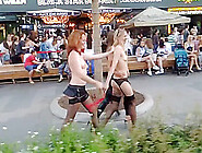 Nude In Public Girl 2 Girlfriends Flashing Fun In Russia