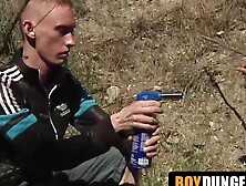 Boydungeon. Com - Astonishing Twink Chris Jansen Gets An Outdoor Chav Cum Load