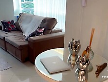 Large booty mother I'd like to fuck gets trapped in the washing machine