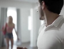 Chloe would do anything to pass in school,  even if its fucking her tutor