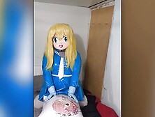 Kigurumi Blue Schoolgirl Humps Inflatable Breathplay