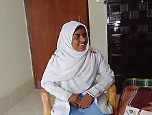 Bangladeshi Student With Her Teacher For Worthy Mark