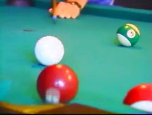 Anita Blonde - Double Penetration On Billiard Table