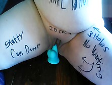 Fat Bitch Toys Pussy And Sucks