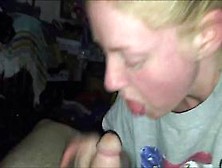 Amateur Blondie Sucking Cock