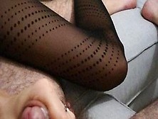 Girlfriend Handjob In Pantyhose