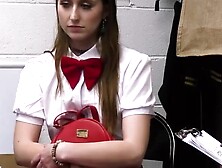 Busty Co-Ed Gets A Lesson In The Art Of Steal - Mall Cop Roleplay