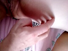 Caressing My Big Breasted Woman Wifey's Hairy Twat