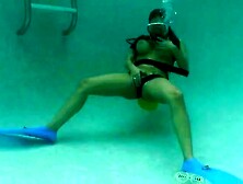 Scuba Full Face In Swimming Pool