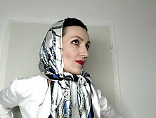 Satin Scarf Satin Headscarf Fashion Show Clip And Joi