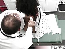 Ebony Housewife Meets With A Horny Doc