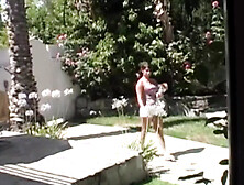 Locked Out Brunette Youngster SELF PERSPECTIVE Mounts Her Neighbor Crush