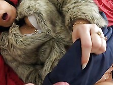 Milfycalla- Masturbating While Wearing Fur Coat And Shiny High Heels 205