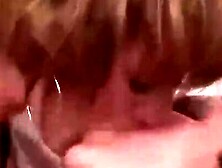 Watch as a blonde and brunette lesbian pound each others