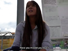 European Chick Gives Pov Blowjob For Quick Cash