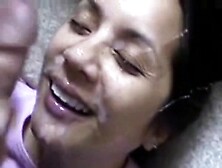 Dirty Talking Laughing Girlfriend Gets A Big Facial