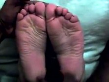 Her Wide Meaty Wrinkled Soles Cummed Twice In A Row