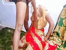 Desi Couple Sex In Red Saree