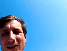 Good blonde ripped at street casting