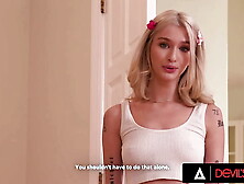 DEVILS MOVIE - Fine 18yo Babysitter Emma Rosie Gets Her Pink Little Butt Plowed