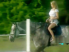 Beauty Nude Horse Riding