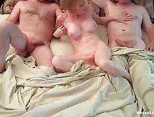 Threesome with Sexy Amateur Granny and Swinger Slut