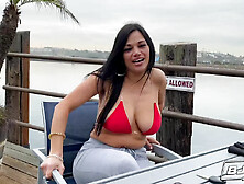 Bjraw Big Titty Texan Hottie Mona Azar Gets Picked Up Then Gags On A Big Dick - Mona Azar