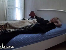 Sleazy Small Titted Blonde Dildo Playing Before Getting Pounded and Spunked