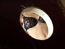 Athletic Blonde Doll Sucks Big Dick in Gloryhole