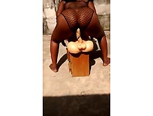 Ebony black mother i'd like to fuck playing with toy