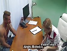 Blonde Doctor Fucks Muscled Patient