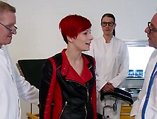 Two Naughty Doctors And A Nurse Are Playing With Mature Lady