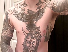 SELF PERSPECTIVE Vocal Tattooed Male Teasing And Edging His Meat While Shaming You Omen Bunny Part 2 Finale