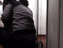 The MILF with Beautiful Legs and Pantyhose Irons and Gets Touched and Fucked