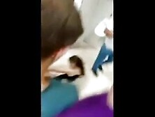 Drunk Party girl in Restroom