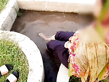 Pakistani JEJU Fuck Her Hot Latina Sali In The Toilet (Hindi Audio)