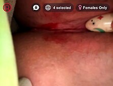 Horny bloody Period masturbation
