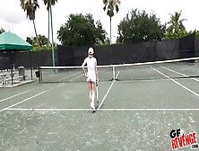 Sexy Tennis Babe Sucks Me Off