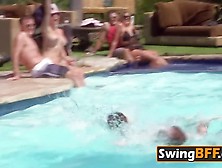 Playing Naked With A Group Of Swingers