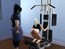 Ino Fucked in Sexual Back Workout Training by Her Husband Cuckold Naruto Hentai Netorare