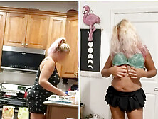 Stroking,  wife exposed