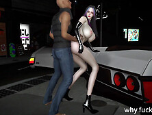 3D BBW Hot Mature MILF Wearing Sexy Lingerie Got Fucked in Public