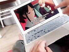 台灣宅男看到動畫裡的角色變成真人太爽到射她的嘴巴otaku saw the character became a real person, so nifty to Cum in throat