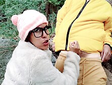 Big-breasted,  Big-assed Milf Sucking A Perverted Old Mans Cock And Taking It In Her Juicy Pussy