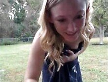 Blonde Plays At The Park. Mp4