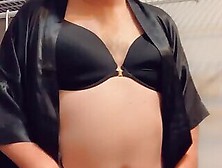 Pantyluvn Sissy Teasing In Black Lingerie