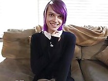 Alt Trans Amateur Tugging At Interview Casting